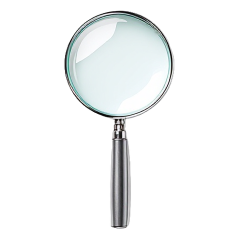 Une loupe chromée