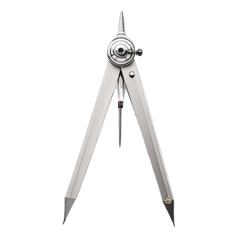 Un compas de dessin en aluminium